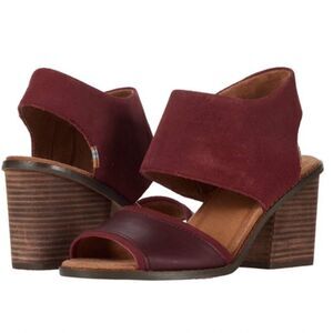 Toms Majorca Block Heel Sandal Size 7